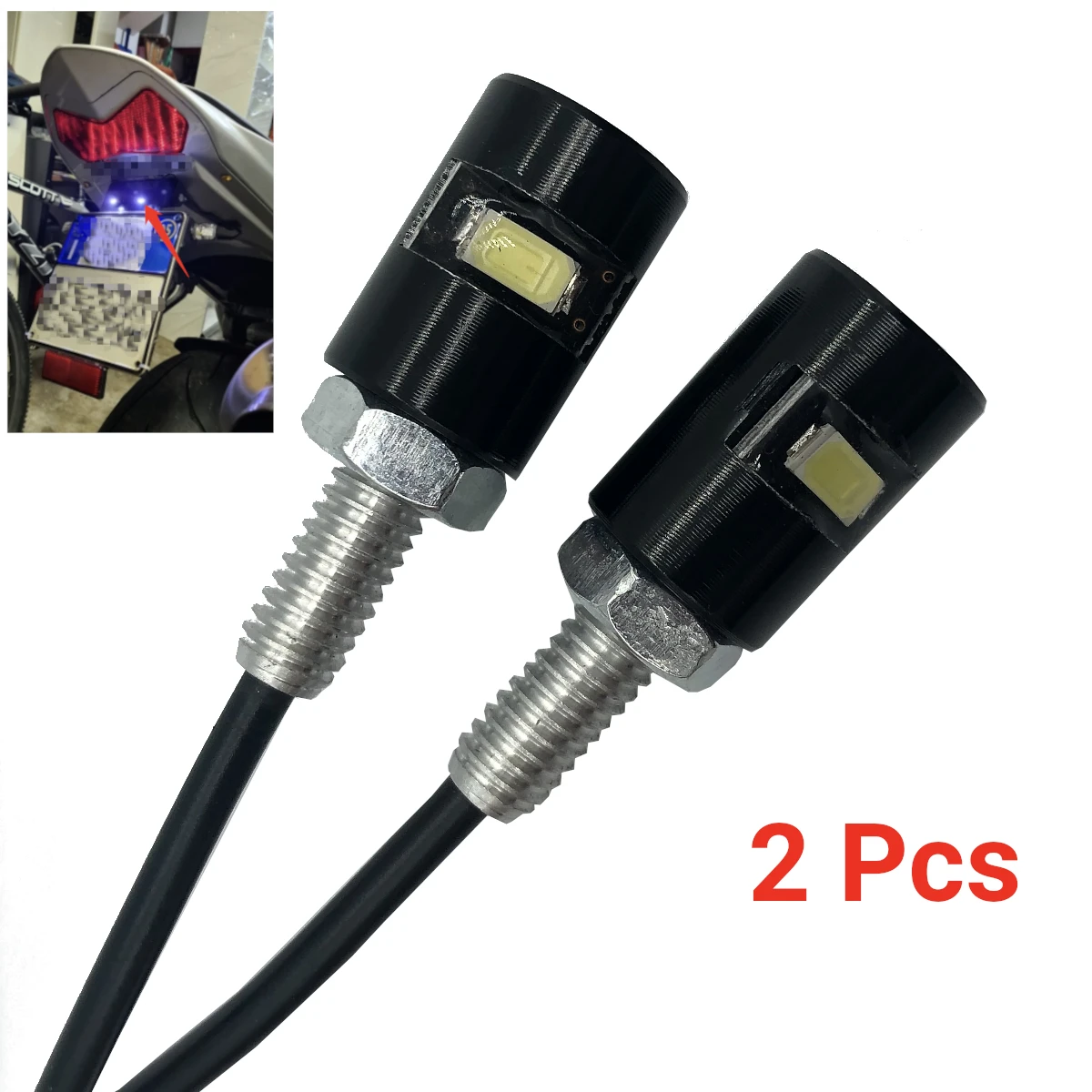 12 В 5630 SMD светодиодный автомобильный мотоцикл освещение номерного знака лампа авто хвост передний винт болт лампы лампы источник света