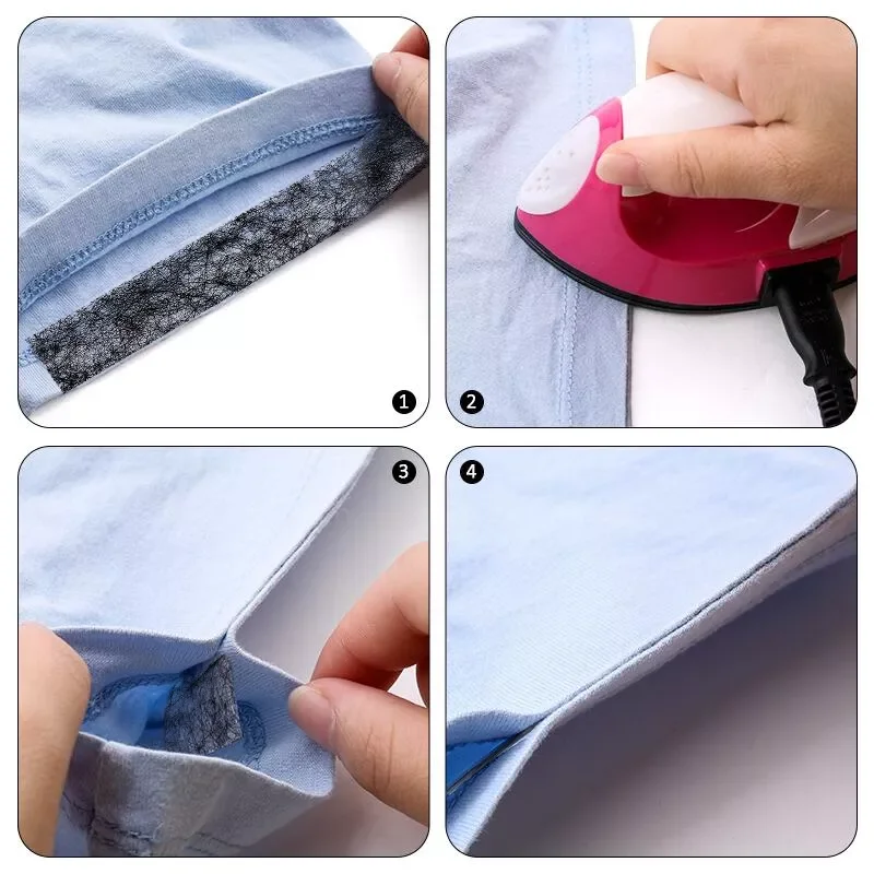 70 หลา Hot Melt เย็บสองด้านอุปกรณ์เสริมกาวเทปผ้าเครื่องแต่งกาย Fusible Interlining อุปกรณ์เสริม Patchwork ซับ