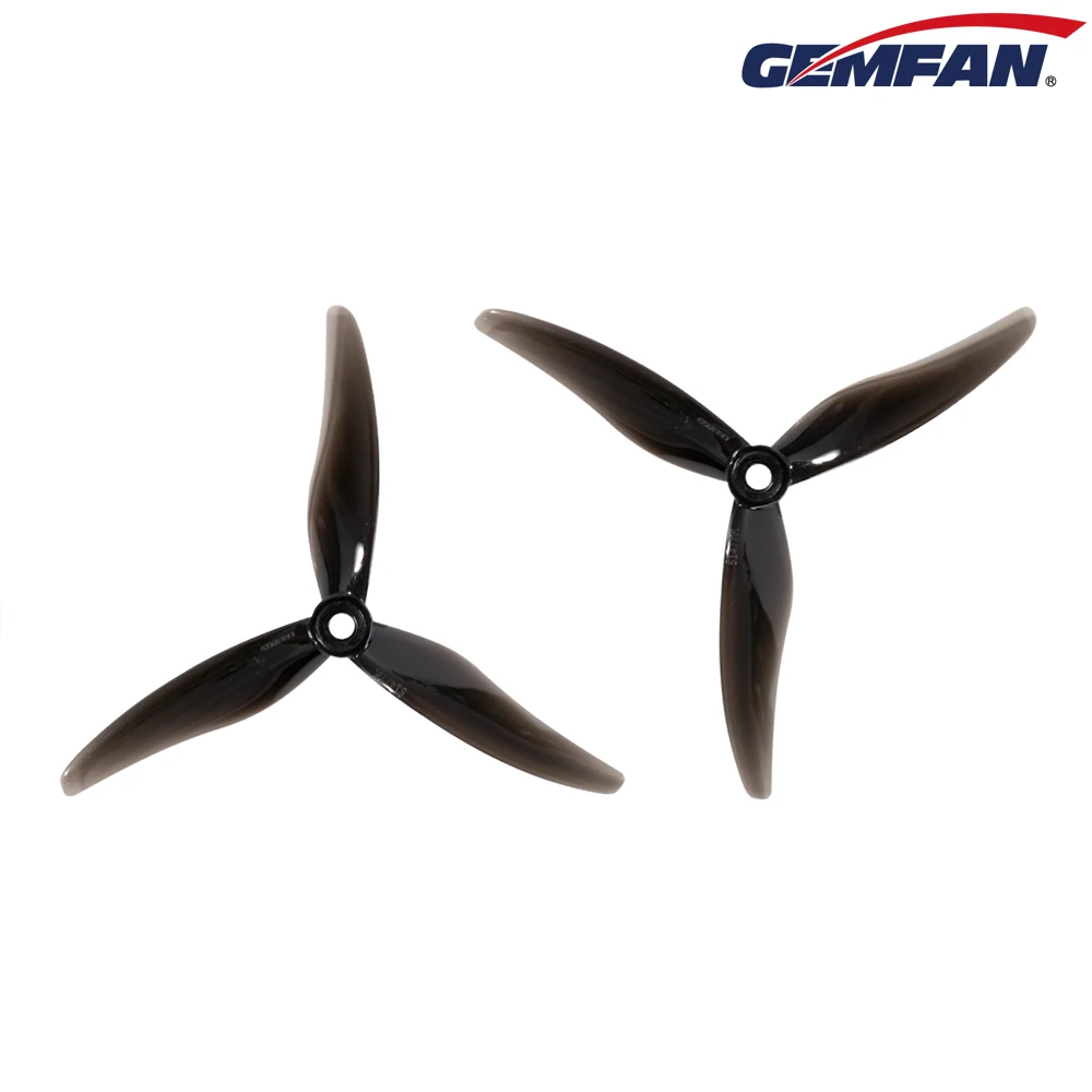 2 ペア Gemfan ハリケーン 51477 5.1X4.77X3 3 ブレード PC プロペラ RC FPV レーシングフリースタイル 5 インチドローン交換 DIY パーツ