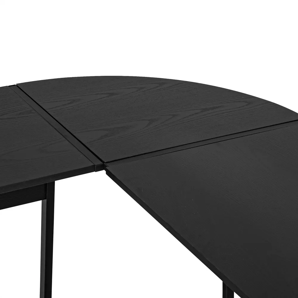 HOMCOM Form Computertisch L Studio großer Raum 112,5x152x74cm schwarz