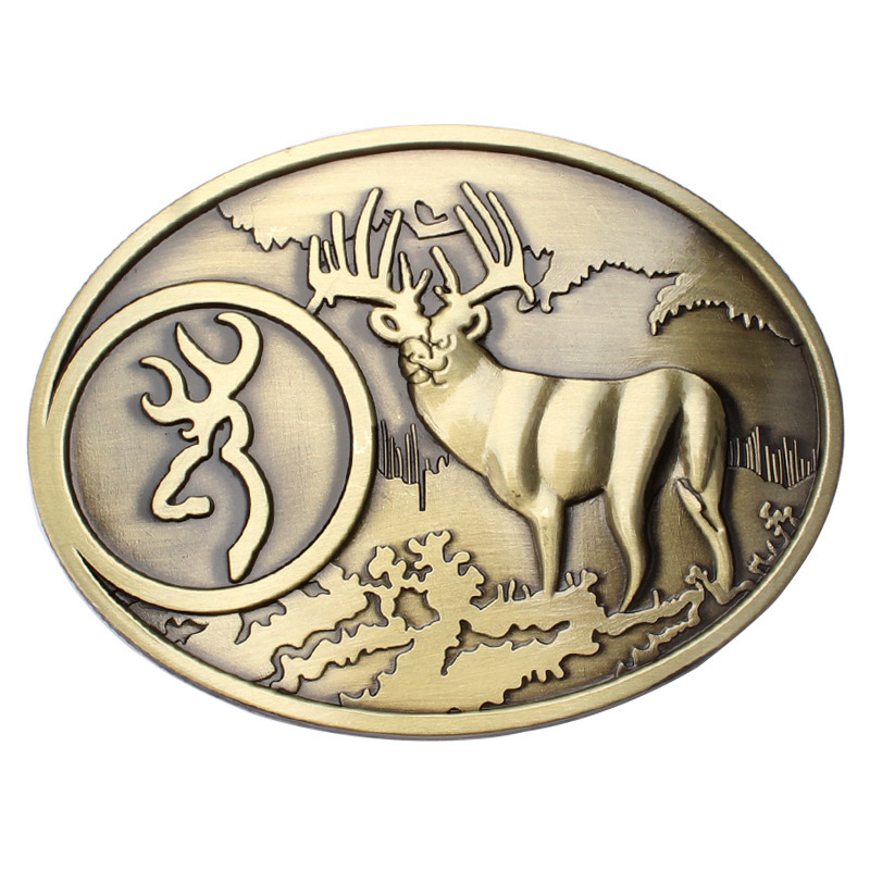 Fivela de cinto Deer Hunter para homem fivela de cinto de couro de 3,8 cm