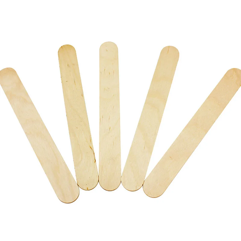 50x แว็กซ์แบบใช้แล้วทิ้งไม้ลิ้น Depressor กําจัดขน Stick ลิ้น Depressor