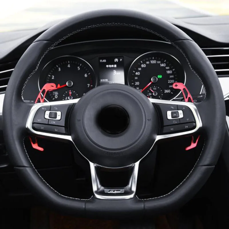 車のステアリングホイールシフトパドルシフターフォルクスワーゲン VW ゴルフ GTI R GTD GTE MK7 7 ポロ GTI シロッコティグアン Rline パサート T-ROC