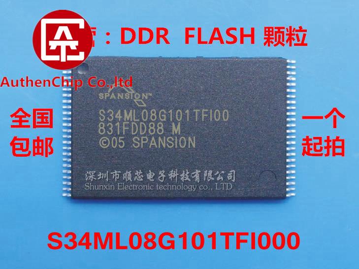 5 peças 100% original novo em estoque s34ml08g101tf100 s34ml08g101tfi00 1gb nand flash