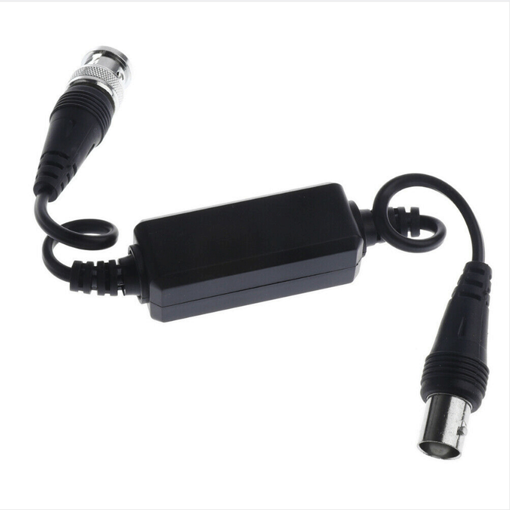 HD-TVI CVI AHD CVBS Ground Loop Isolator วิดีโอ Balun Coaxial BNC ชายสําหรับกล้อง