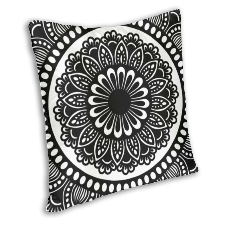 Penutup Bantal Lantai Bunga Buddha Bunga Boho Penutup Bantal Pola Mandala Bunga Bunga Matahari untuk Dekorasi Sarung Bantal Sofa