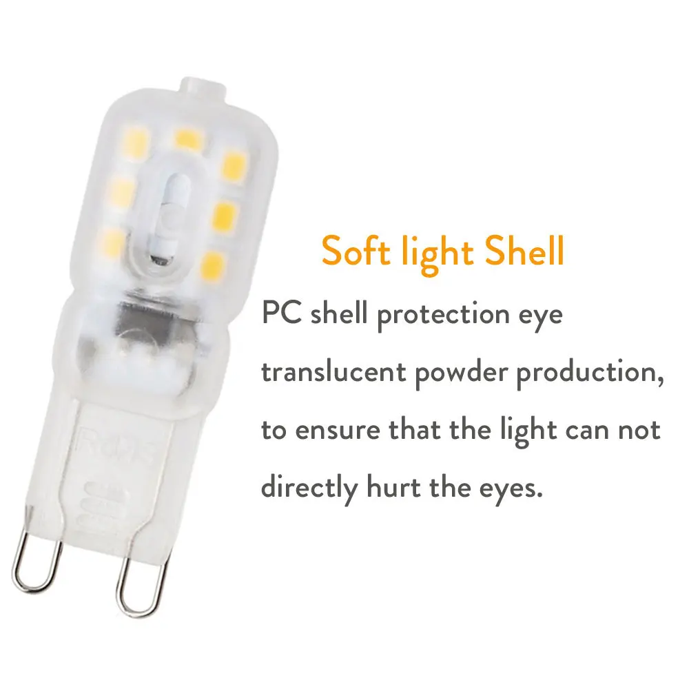 G9 Đèn LED Âm Trần Bóng Đèn 3W 5W SMD 2835 Đèn Trợ Sáng Cho Đèn Chùm Pha Lê Thay Thế 20W 30W đèn Halogen Chiếu Sáng AC 220V