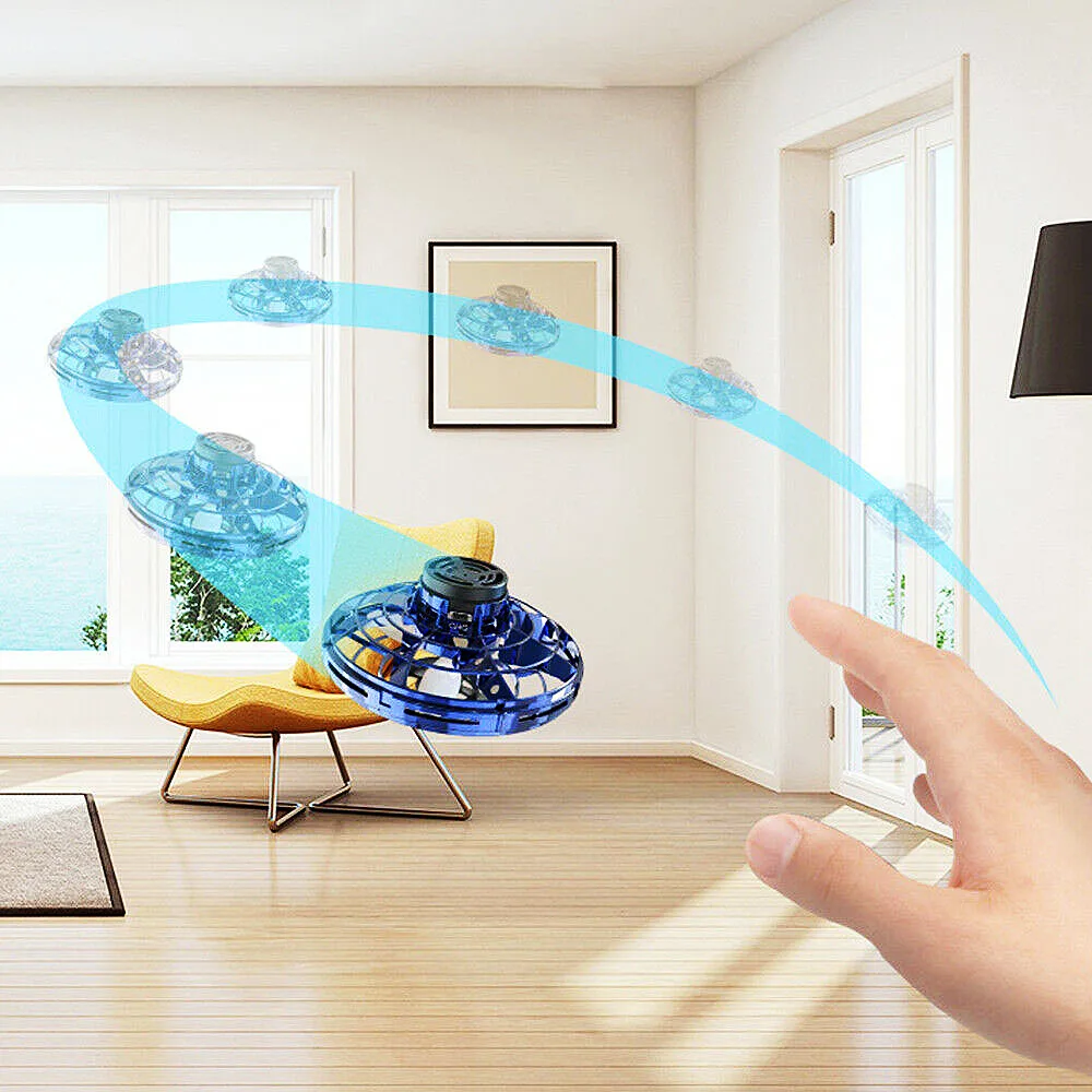 Flynova Drone Fly Spinner เด็กเด็กผู้ใหญ่ Fidget ของเล่น Mini UFO Flyorb Flying Spinner Dropshipping