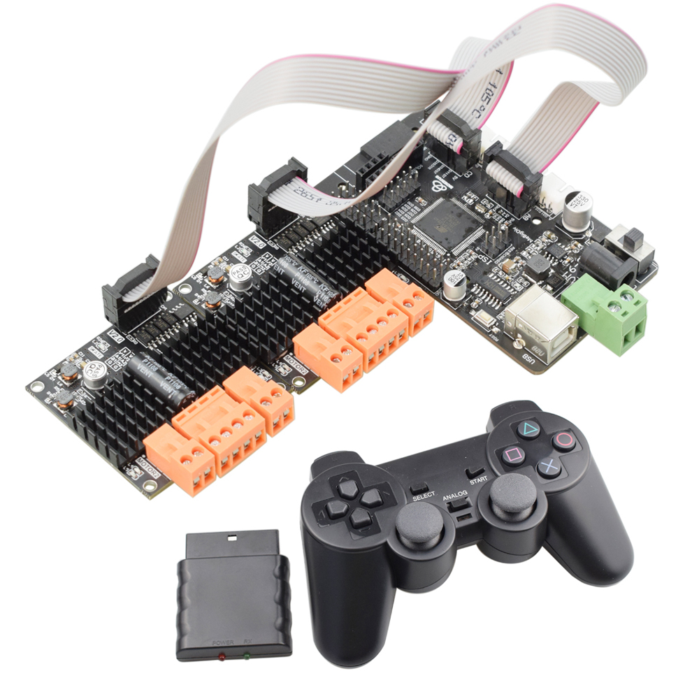 PS2 Griff Controller 9-24V 2/4 Kanal High Power DC Motor Drive Kit PWM Einstellen Geschwindigkeit für Arduino TB6612 Board Smart Auto