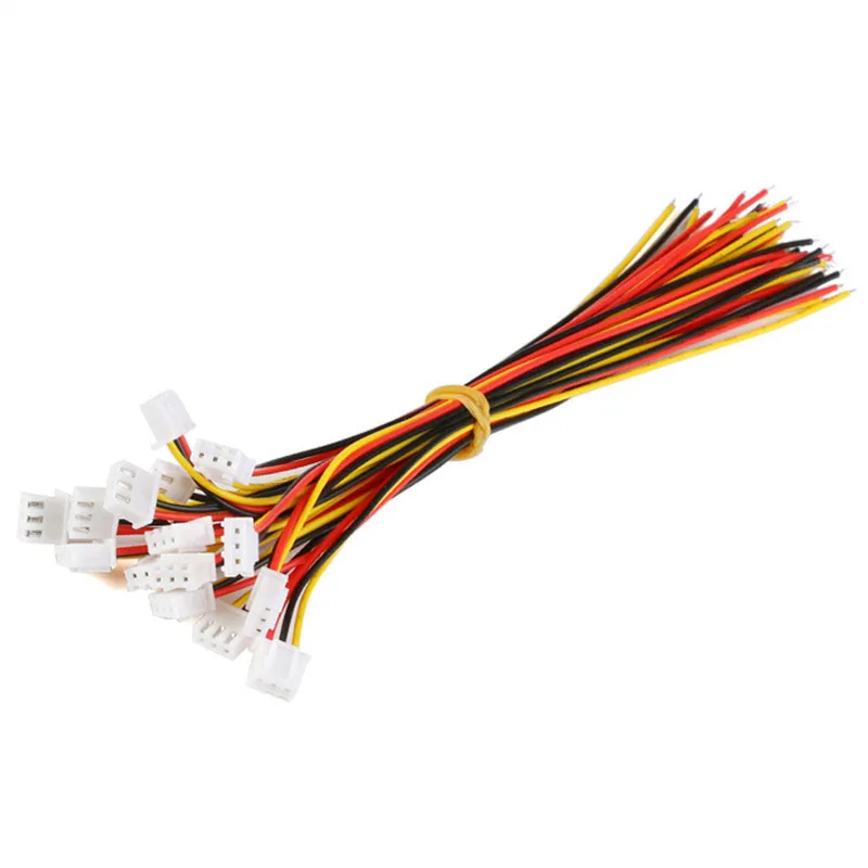 20PCS 10 Par Micro JST XH 2.54 MM 2P 3P 4P 5P 6PIN Masculino Feminino Plug Conector Com Fio Terminal de Cabos 200mm 26AWG 20CM
