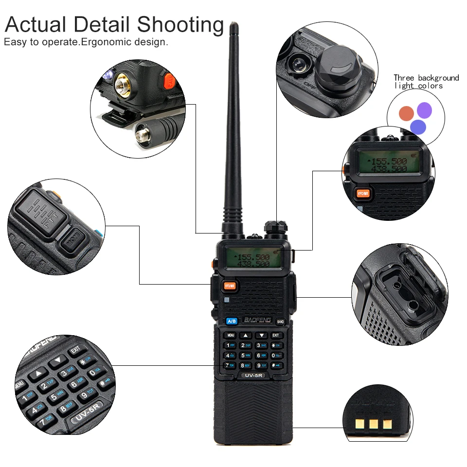 Baofeng-walkie-talkie de largo alcance, UV-5R profesional de 5W/10W, opcional, Uv 5r, bidireccional, Radio CB Ham