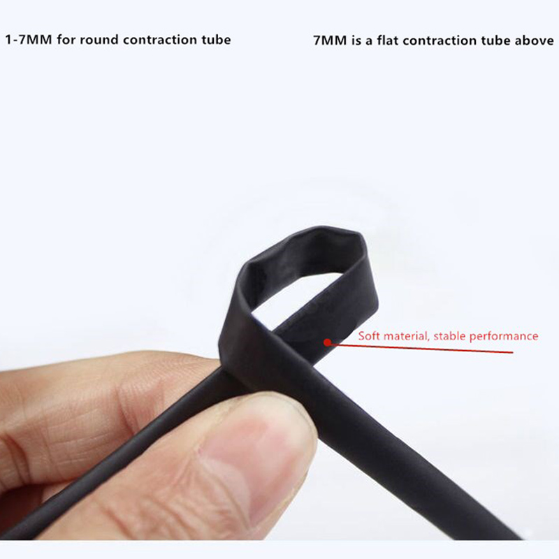 5/1 METER/LOT ZWART 1mm 1.5mm 2mm 2.5mm 3mm 3.5mm 4mm 5mm 6mm Krimpkous Buis