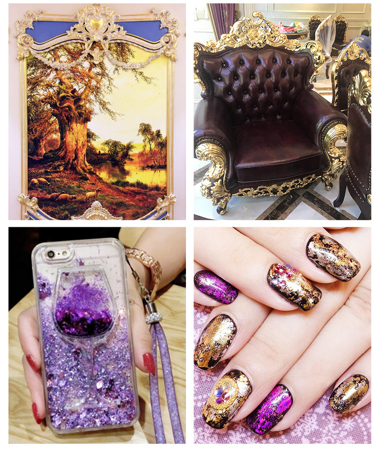 Bộ 100 9*9Cm Nghệ Thuật Thủ Công Thiết Kế Giấy Mạ Vàng Giả Vàng Bạc Lá Đồng Giấy Tờ Thủ Công DIY Trang Trí lá Lá Tờ