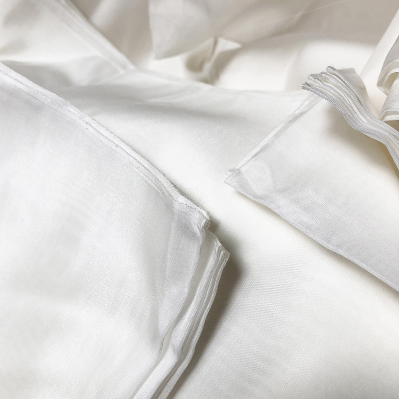 Bestilk Qualität Glatte Seide/Baumwolle Stoff Sommer Kleid Futter Bekleidungsmaterial DIY Kleidung Stoffe für Schal