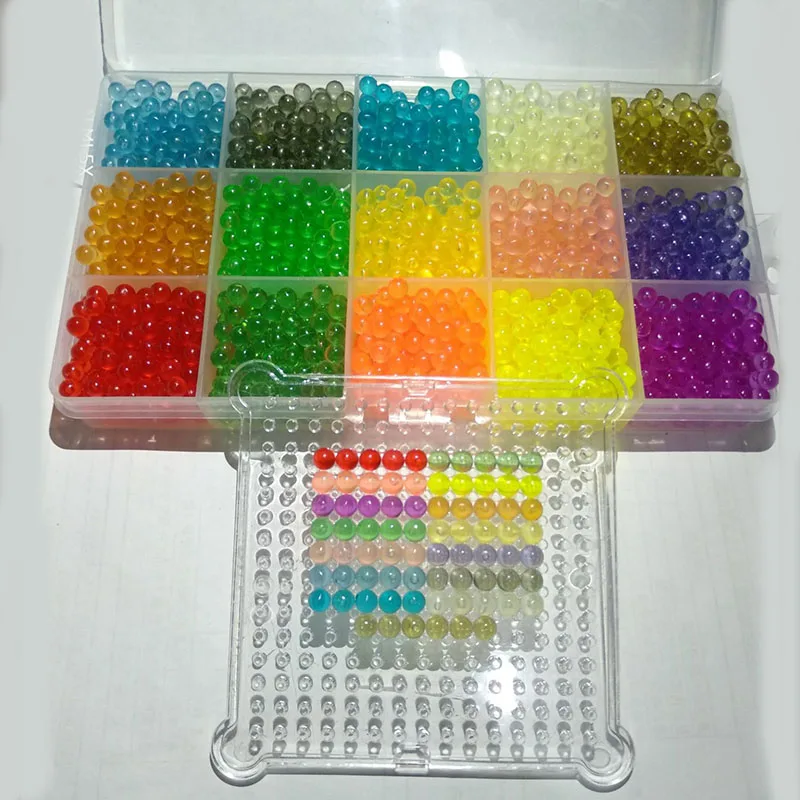 ลูกปัดปริศนาคริสตัล DIY สเปรย์น้ําลูกปัด perlen ชุดเกม 3D handmade magic ของเล่นเด็ก Water Mist Magic ลูกปัด