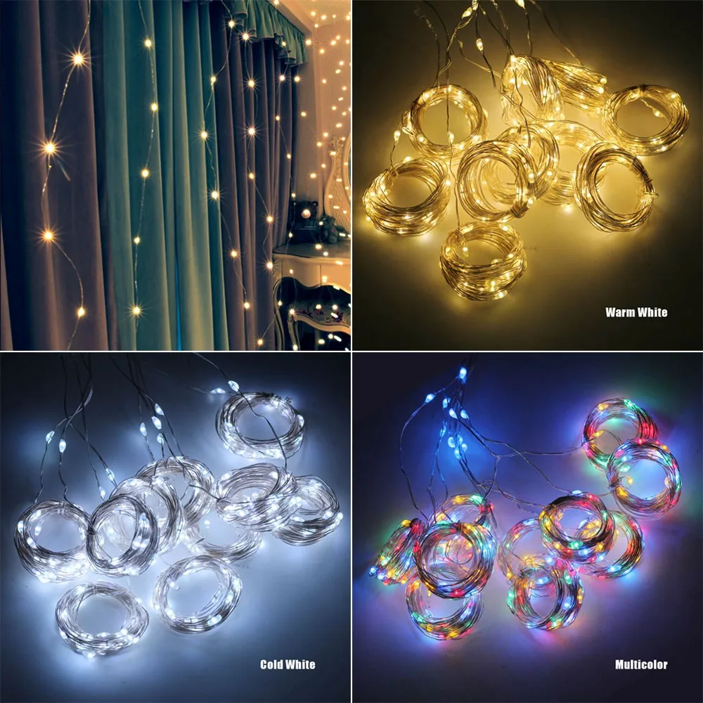 3M LED Curtain String Light คริสต์มาสไฟ Fairy Garland Icicle สําหรับงานแต่งงานตกแต่งสวนหน้าแรก