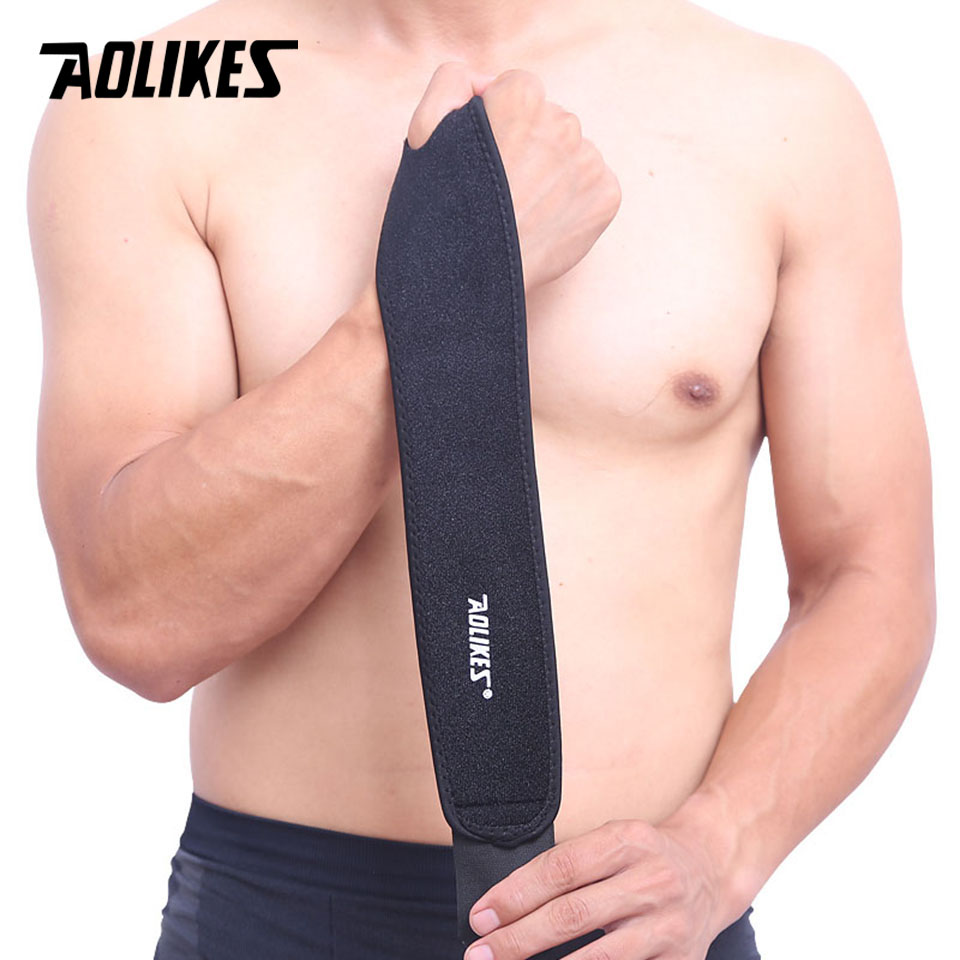 AOLIKES 1 pieza de soporte de muñequera para vendaje de muñeca ajustable, muñequera deportiva, envolturas de compresión, alivio del dolor de tendinitis