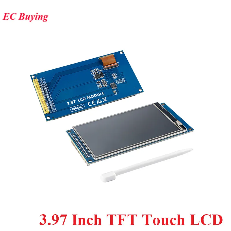 3.97 Polegada tft lcd 3.97 "display ips resistência módulo de tela toque visão completa hd 800*480 c51 stm32 driver nt35510 diy para arduino