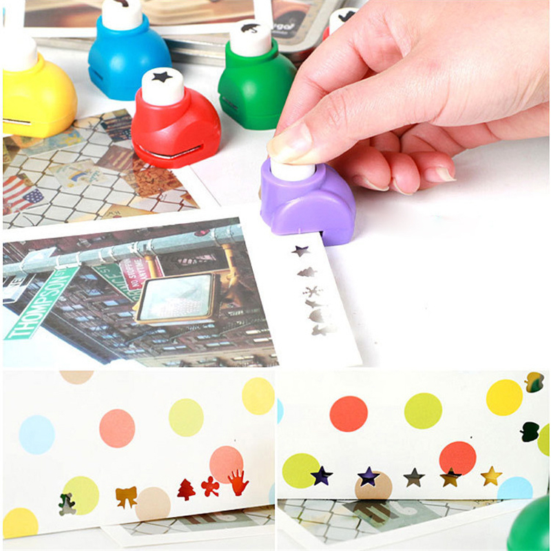 1 PCS Kid Child Mini Printing Paper Hand Shaper Scrapbook Tags Cards Craft DIY Punch Cutter Tool 18 Styles