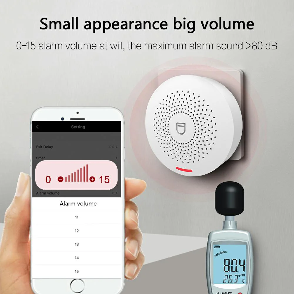 Tuya WIFI Nhà Hệ Thống Báo Động Không Dây 433MHz An Ninh Chống Trộm Nhà Thông Minh Ứng Dụng Cửa Cửa Sổ Cảm Biến Phát Hiện Chuyển Động