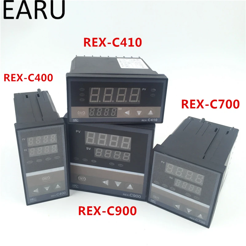 1Pc REX-C100 REX-C100FK02-M * Digital PID Kontrol Suhu Controller Relay Output Universal K PT100 J Jenis Input AC110-240V
