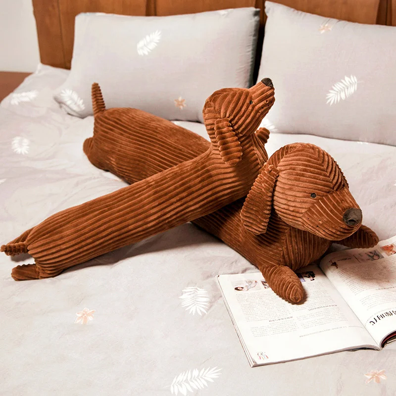 50 ~ 110Cm Chó Dachshund Hình Dáng Sang Trọng Gối Sống Động Như Thật Nhồi Bông Ném Đệm Ghế Sofa Trang Trí Nhà Dài Chó gối Quà Tặng