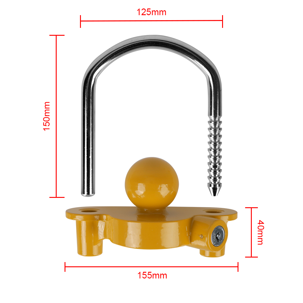 Universal Trailer Coupler Hitch Lock Tow Ball Security Anti-Theft Adjustable Heavy Duty Vehicle Truck Lorry Caravan Accessories