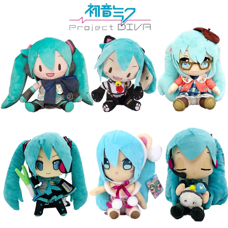 25-32Cm Anime Nhật Bản Sang Trọng Đồ Chơi Nhồi Bông Hatsune Miku Sang Trọng Búp Bê Mềm Gối Tương Lai Búp Bê Dễ Thương Quà Tặng Giáng Sinh dành Cho Trẻ Em