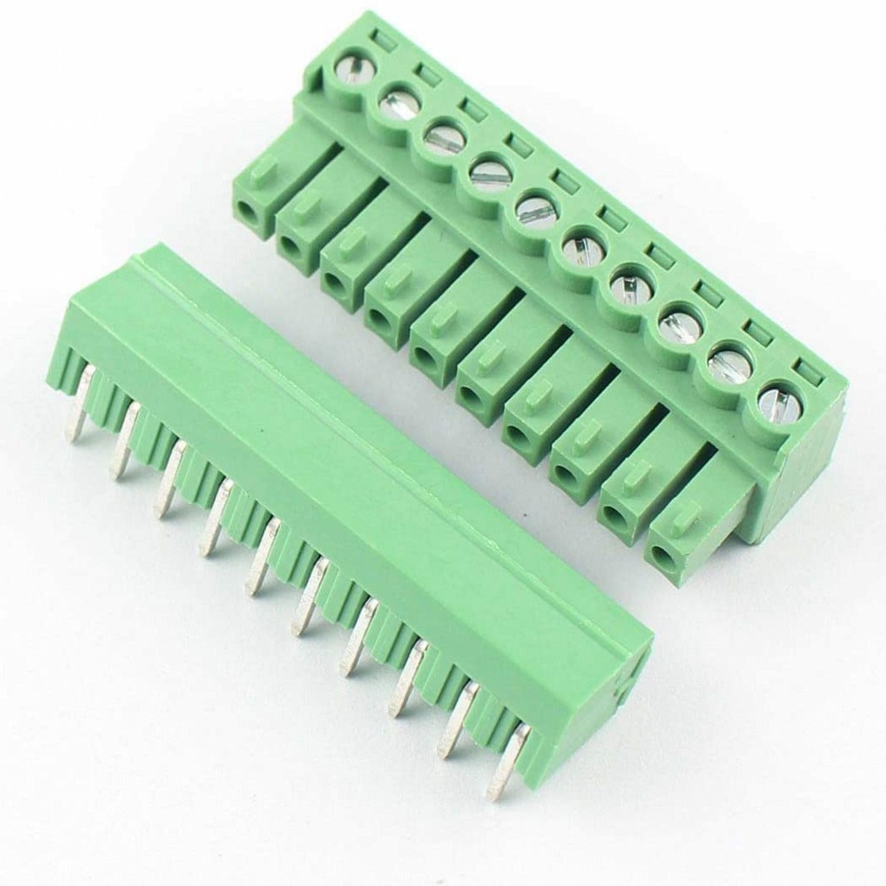 100PCS 15EDG 3,81mm KF2EDG PCB Schraube Terminal Block Stecker 3,81 MM Pitch Header Buchse 2/3/4/5/6/7/8/9/10/12P