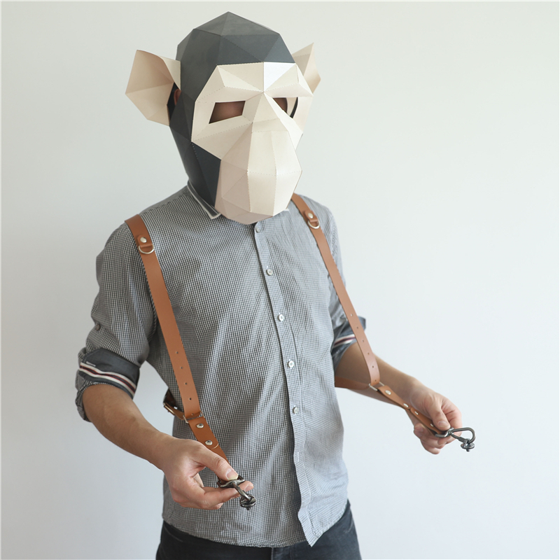 Кожаный ретро-браслет с заклепками, ширина 2,5 см