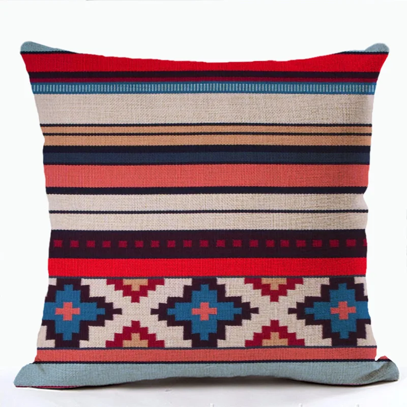 Bohemian Hoa Văn Lót Đệm Lưng Multicolors Trừu Tượng Dân Tộc Hình Học In Gối Trang Trí Ốp Lưng Ghế Sofa PHÒNG KHÁCH Gối