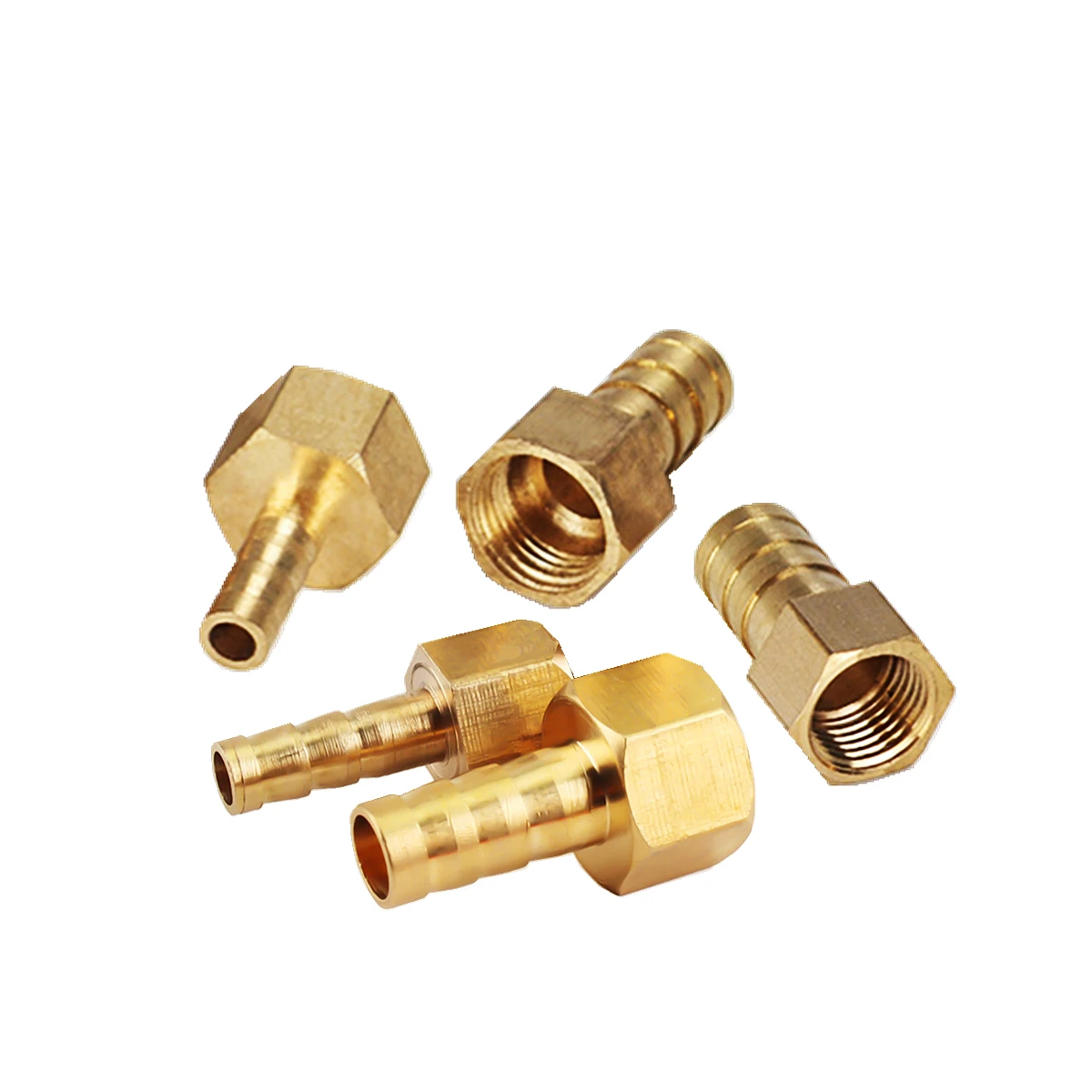 1 Máy Tính Chùa Đồng Vòi Lắp 6/8/10/12/14/18Mm Barb Đuôi 1/8 "1/4" 3/8 "1/2" BSP Dây Chuyền Nữ Ren Đầu Nối Đồng Khớp Nối Adapter
