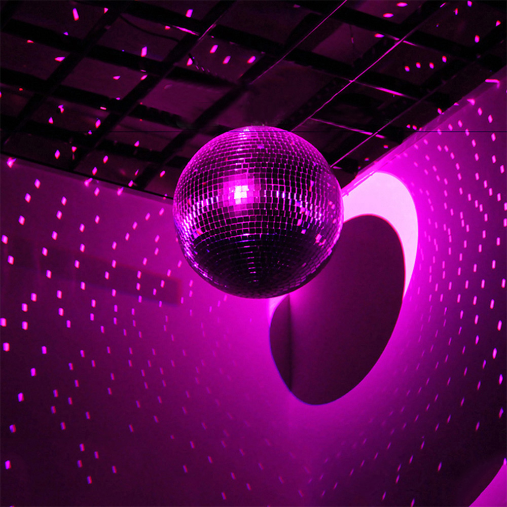 Disco Mirror Ball Party Shiny Ball Stage Light Rotating Glass Ball Retro Reflective KTV DJ Lights Home Christmas Decoration 2024