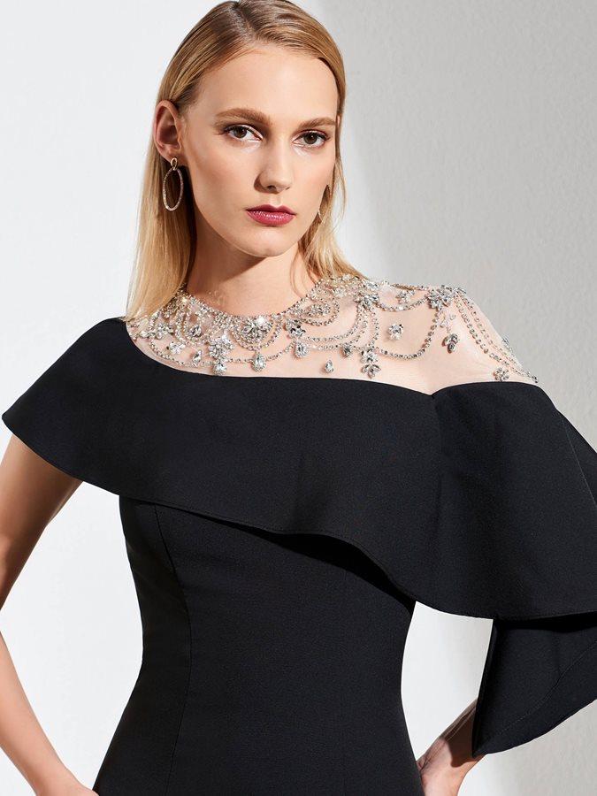 Индивидуальное черное мусульманское длинное вечернее платье-Русалка с открытыми плечами