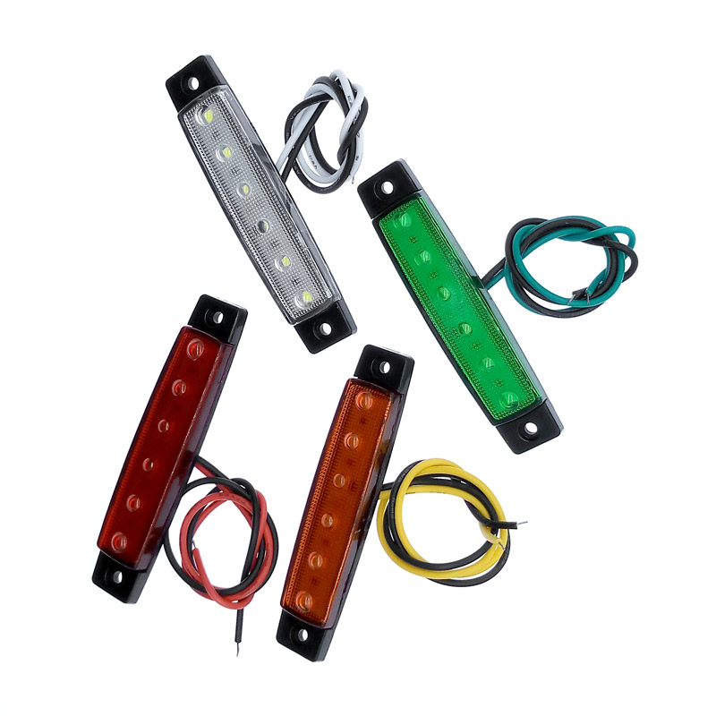 2PCS 12V 24V ไฟ LED สําหรับรถยนต์รถบรรทุกรถพ่วง Clearance โคมไฟสําหรับรถพ่วงเรือไฟแสดงสถานะรถบรรทุกไฟ