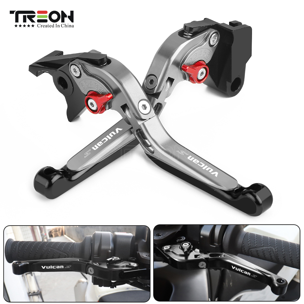 Untuk KAWASAKI VULCAN S 650 VN VN650 2015-2017 2018 2019 Sepeda Motor Dapat Dilipat Kopling Rem CNC Tuas Aluminium