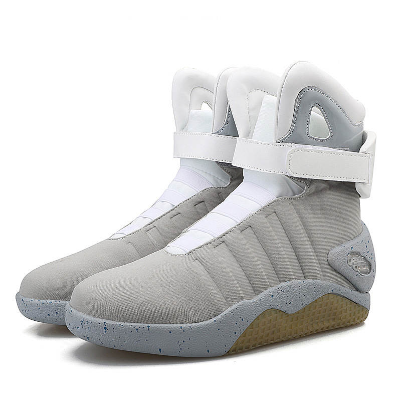 Hommes chaussures de basket-ball chaussures lumineuses LED hommes baskets "retour vers le futur" led chaussures lumineuses pour hommes COsplay chaussures hautes