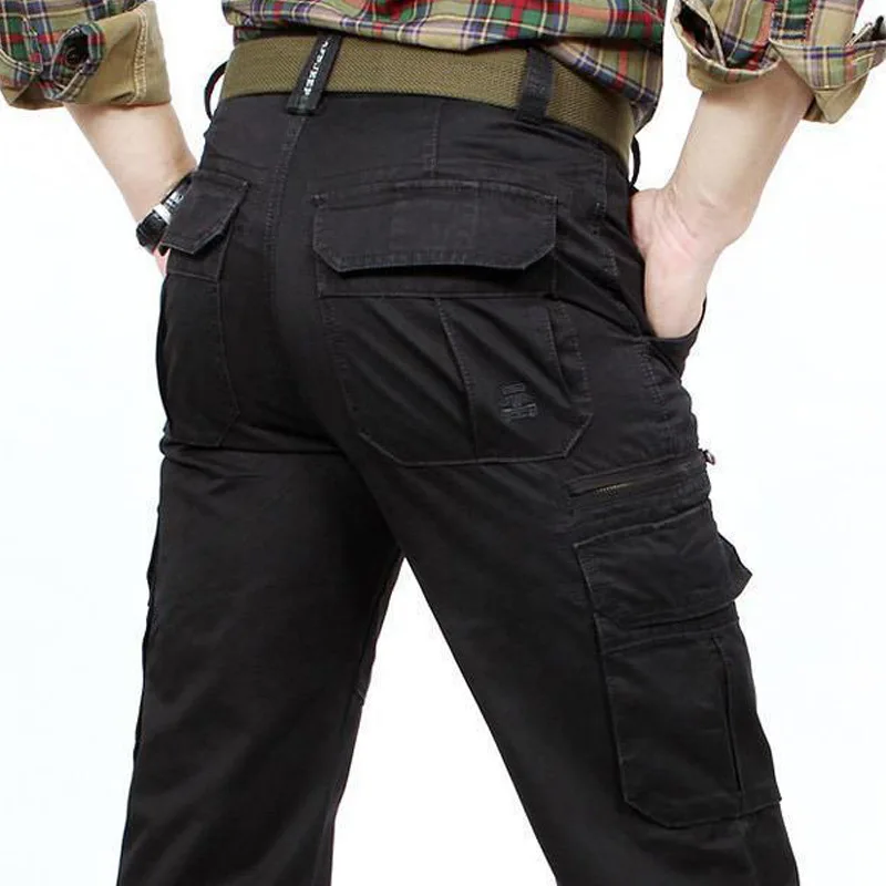 Pantalones de hombre, pantalones casuales, pantalones para exteriores para hombre, conjunto de senderismo, pantalones tácticos de carga, Ropa de Trabajo para hombre, traje de ejercicio de entrenamiento, ropa para hombre