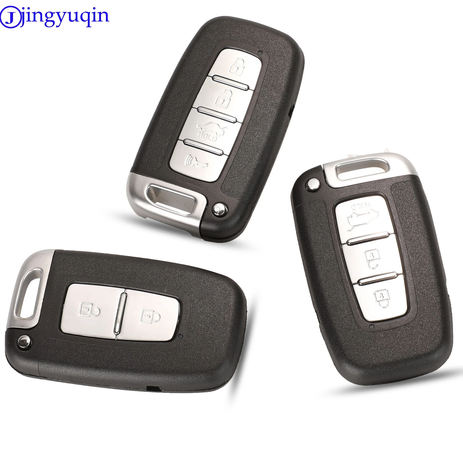 Jingyuqin Kunci Mobil 10 2/3/4B untuk KIA Soul Sportage Sorento Mohave K2 K5 Rio Optima Forte Cerato untuk Hyundai I30 Ix35 Genesis Velo