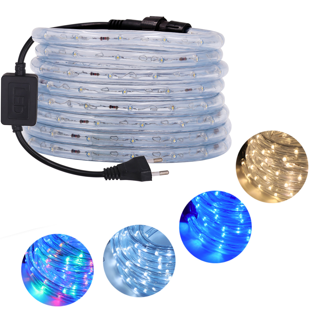 220V LED Streifen Wasserdicht Neon Streifen LED Licht Weihnachten Outdoor Regenbogen Rohr Seil Licht Led Streifen