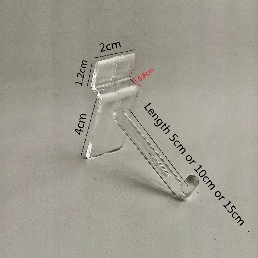 1Pack Plastic Merchandise Hanging Hanger Display Hooks Trough Slot Plate Board Commodity Promotion Store Rack Shelf