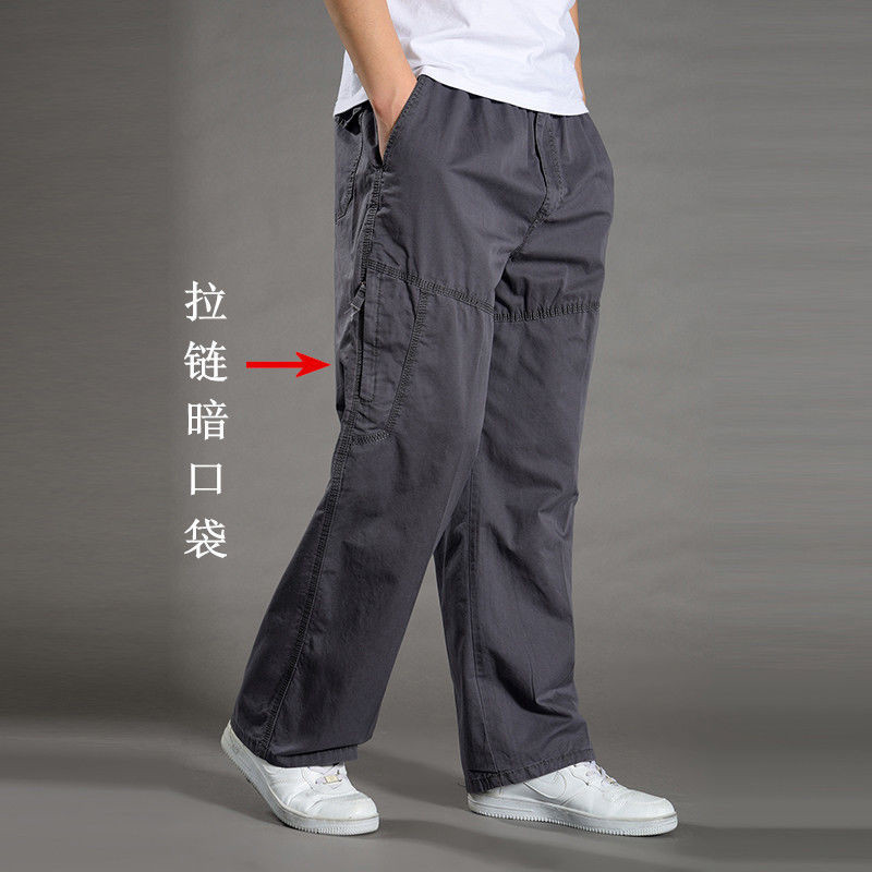 Pantalones Cargo para Hombre, ropa de trabajo de algodón para verano y primavera, novedad en talla grande 6XL, pantalones de chándal informales para escalar, pantalones de otoño para Hombre