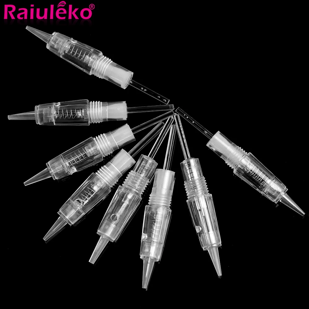 100/50/20 Chiếc Vít Hình Hộp Mực Kim 1D 1R 2R 3R 3F 5R 5F 7R 7F Dr. Máy Imp Pen MYM Điện Hình Xăm Bút Microblading Kim