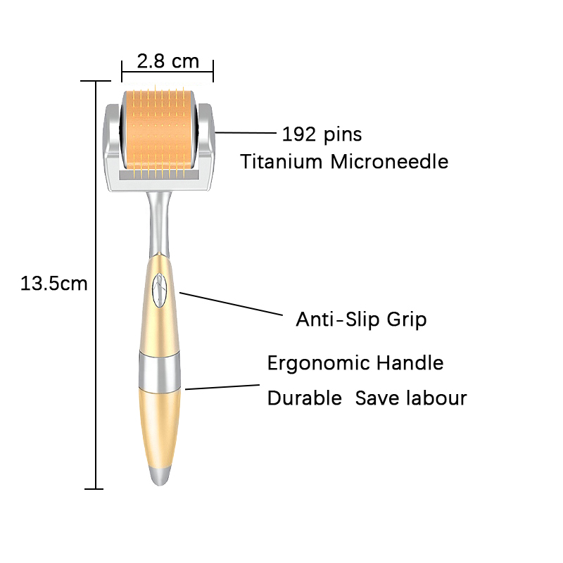 ZGTS 192 Derma Roller MicroNeedles DRS Mesotherapy Dermaroller Professional Titanium Needles Dr Pen Microneedling Skin Care