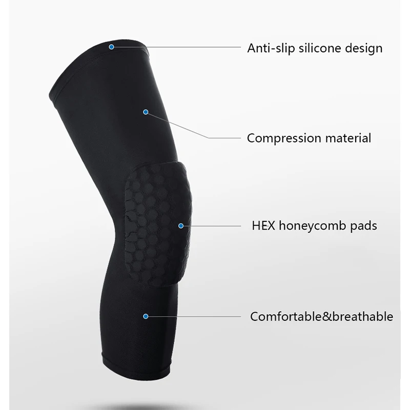 Kyncilor แผ่นรองเข่าสําหรับข้อต่อแขนบาสเกตบอลรั้ง Kneepad ยืดหยุ่นอุปกรณ์ป้องกัน Patella โฟมสนับสนุนการสนับสนุนวอลเลย์บอล