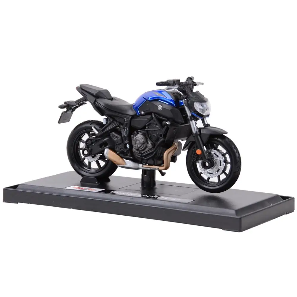 Maisto 1:18 2018 ヤマハ MT07 静的ダイキャスト車グッズ趣味オートバイモデルのおもちゃ