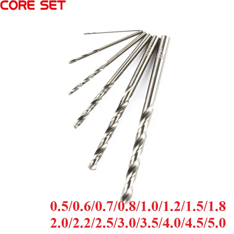 Bộ 5 0.5MM-5MM Coban Thép Không Gỉ Vặn Khoan Máy Khoan Điện Quay Dụng Cụ Điện Cho Coban-Chứa 0.8/1.0/1.2/1.5MM