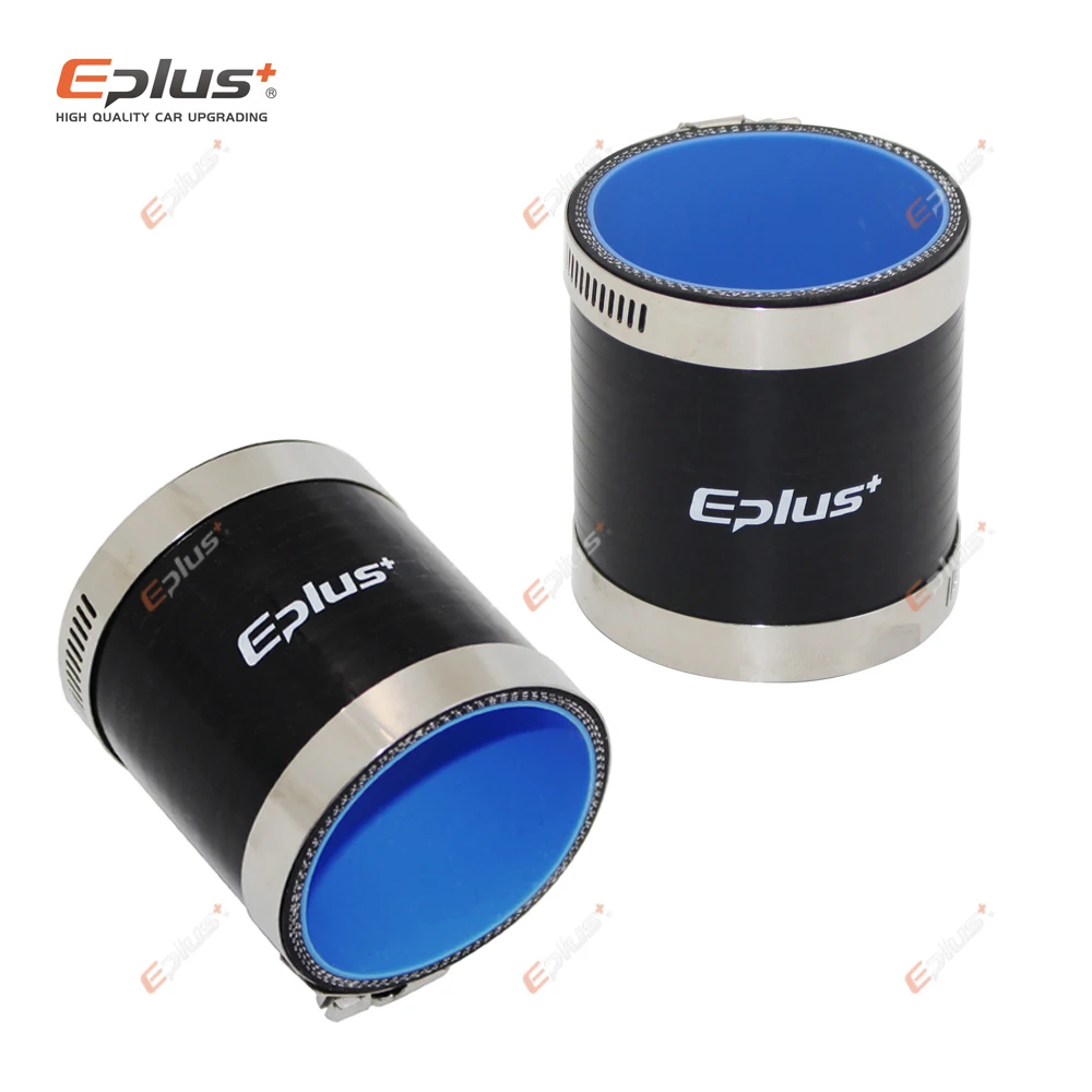 EPLUS Đa Năng Silicone Lửng Ống Đầu Nối Thẳng Xe Intercooler Turbo Lượng Ống Nối Đen Chiều Dài 76Mm Nhiều Kích Thước