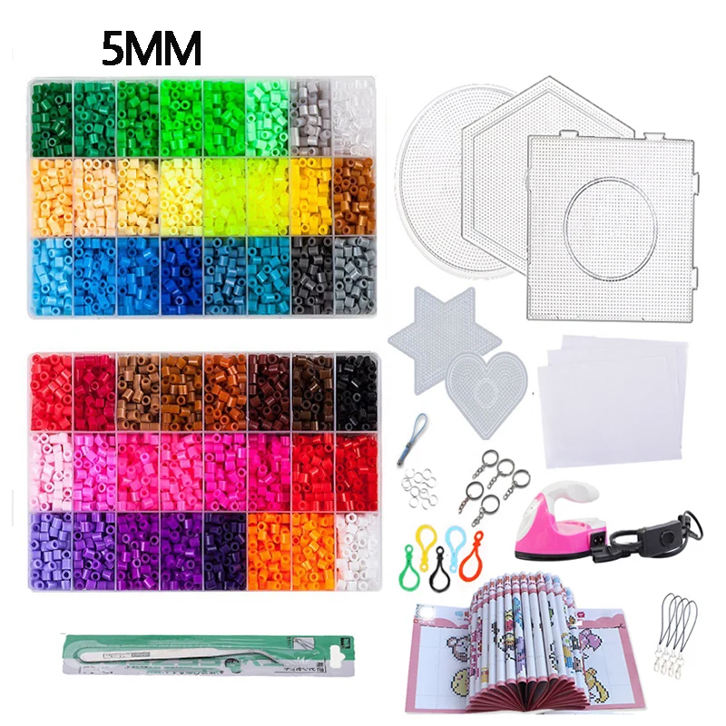 Cầu Chì Hạt Bộ 39000 Chiếc 2.6Mm Balo Hạt Đồ Chơi Xếp Hình 72 Màu Sắc DIY Hạt Nhựa Xếp Hình Cho Trẻ Em Người Lớn 3D bộ Ghép Hình Cầu Chì Hạt Hama