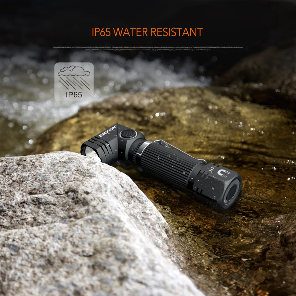 NICRON-Mini linterna Led para exteriores, dispositivo de iluminación resistente a golpe y no ajustable, con clip giratorio de 90 grados, 600LM, imán impermeable